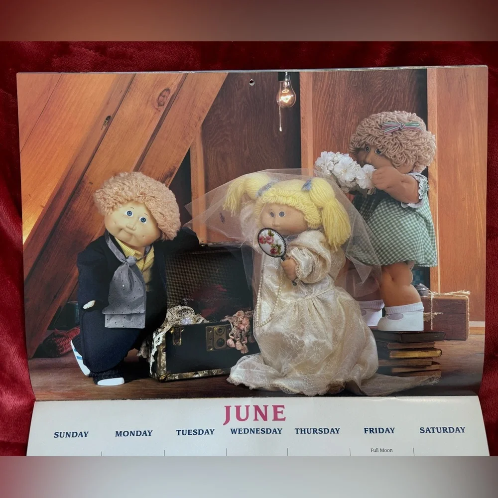 Vintage 1993 Cabbage Patch Kids 10th Birthday Calendar